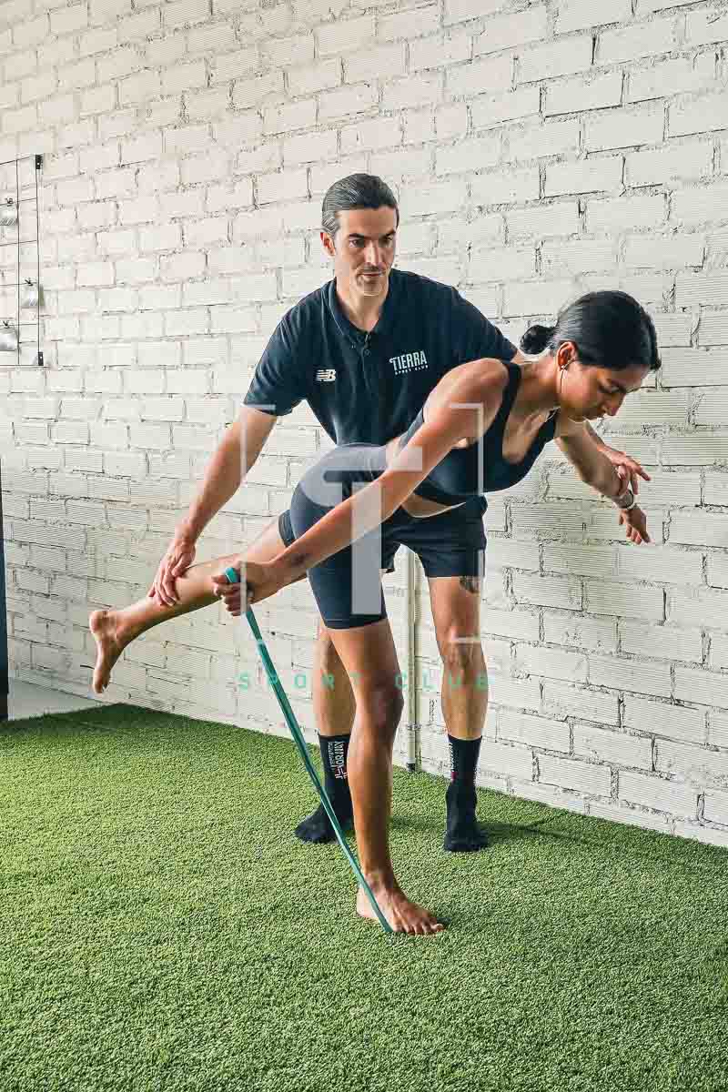 entrenar los pies; bandas elásticas pie